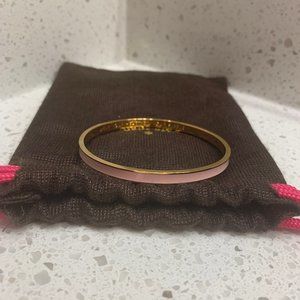 Kate Spade Idiom Bracelet "Wear Your Heart On Your Sleeve" - Pink & Gold (NWOT)